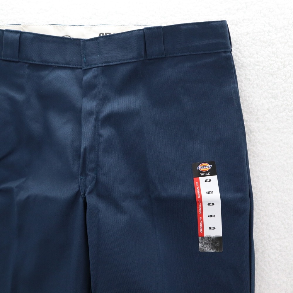 Dickies Pants Men's 40x30 Navy Blue 874 Original Work Straight Twill Workwear - Picture 3 of 14